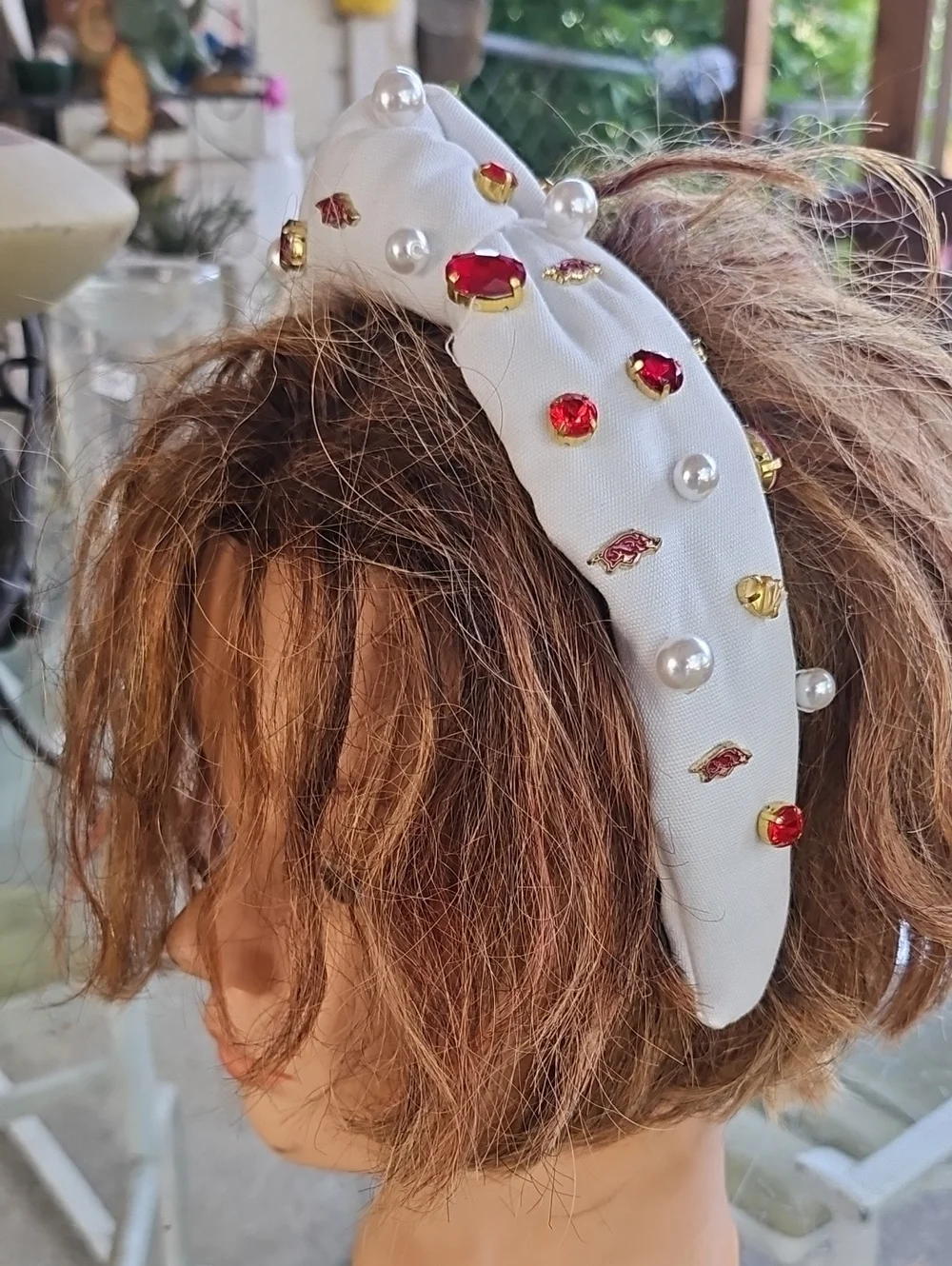 Brianna Cannon Arkansas Razerbacks Logo Headband